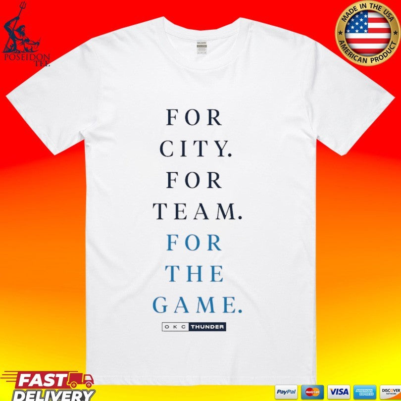 Okc Thunder Iog 2026 Playoffs For The Game T-shirt Unisex T-shirt, Sweatshirt, Hoodie, Long Sleeve Tee - T-Shirt, Sweatshirt, Hoodie