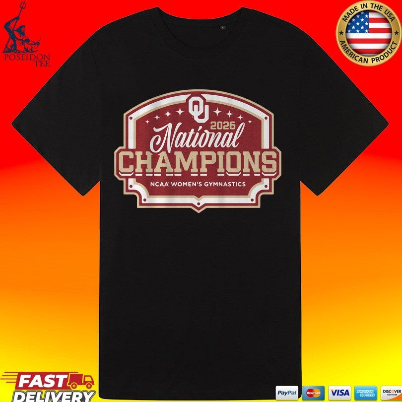 Oklahoma Women's Gymnastics 2026 National Champions - Adult & Kids T-Shirts, Sweatshirts & Hoodies apparel design preview 3