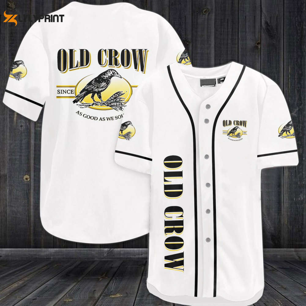 Old Crow As Good As We Sound Baseball Jersey - lylyprint.com baseball jersey product view 1