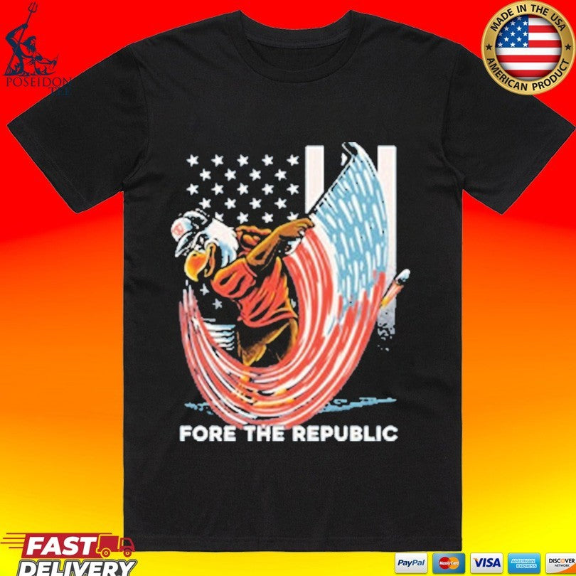 Old Row Golf Fore The Republic T-shirt Unisex T-shirt, Sweatshirt, Hoodie, Long Sleeve Tee - T-Shirt, Sweatshirt, Hoodie