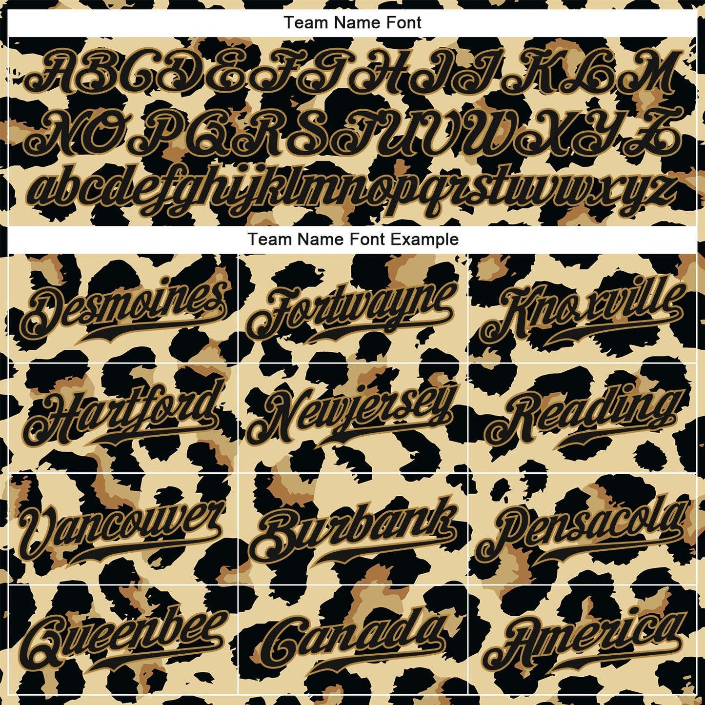 Custom Old Gold Black-Old Gold 3D Pattern Design Leopard Authentic Baseball Jersey baseball jersey product view 4