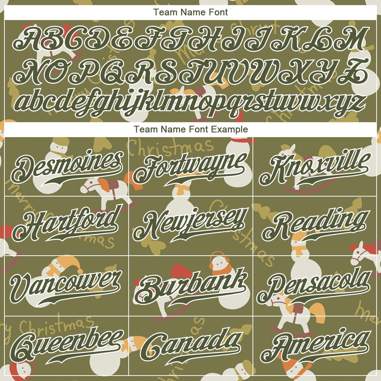 Custom Olive Olive-White Christmas 3D Authentic Salute To Service Baseball Jersey baseball jersey product view 4