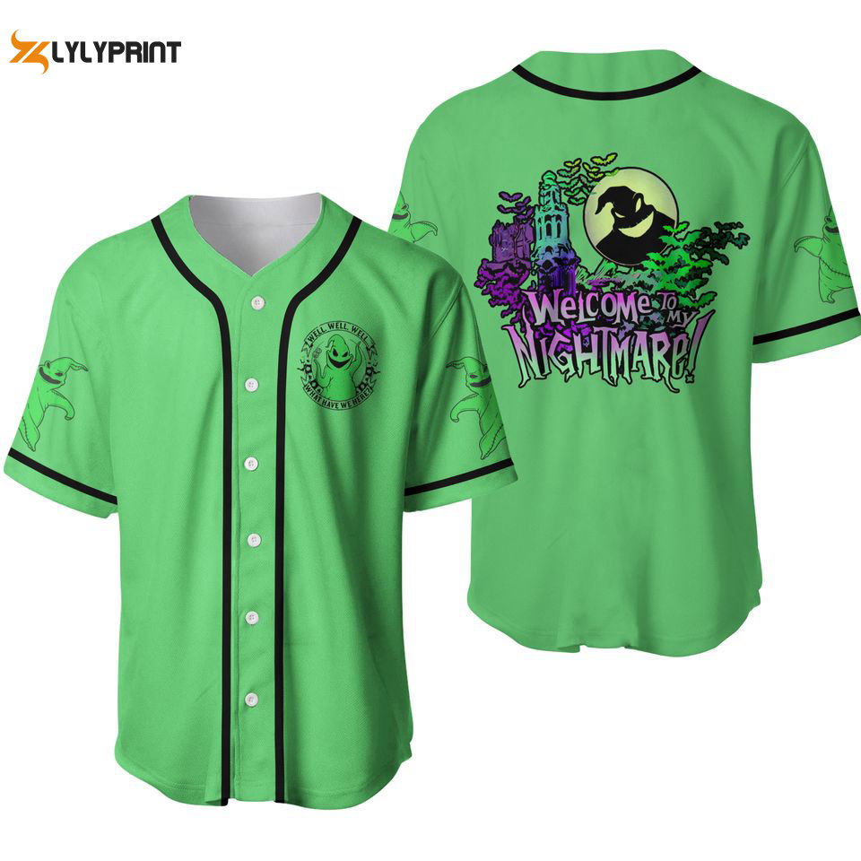 Oogie Boogie Baseball Jersey - lylyprint.com baseball jersey product view 2