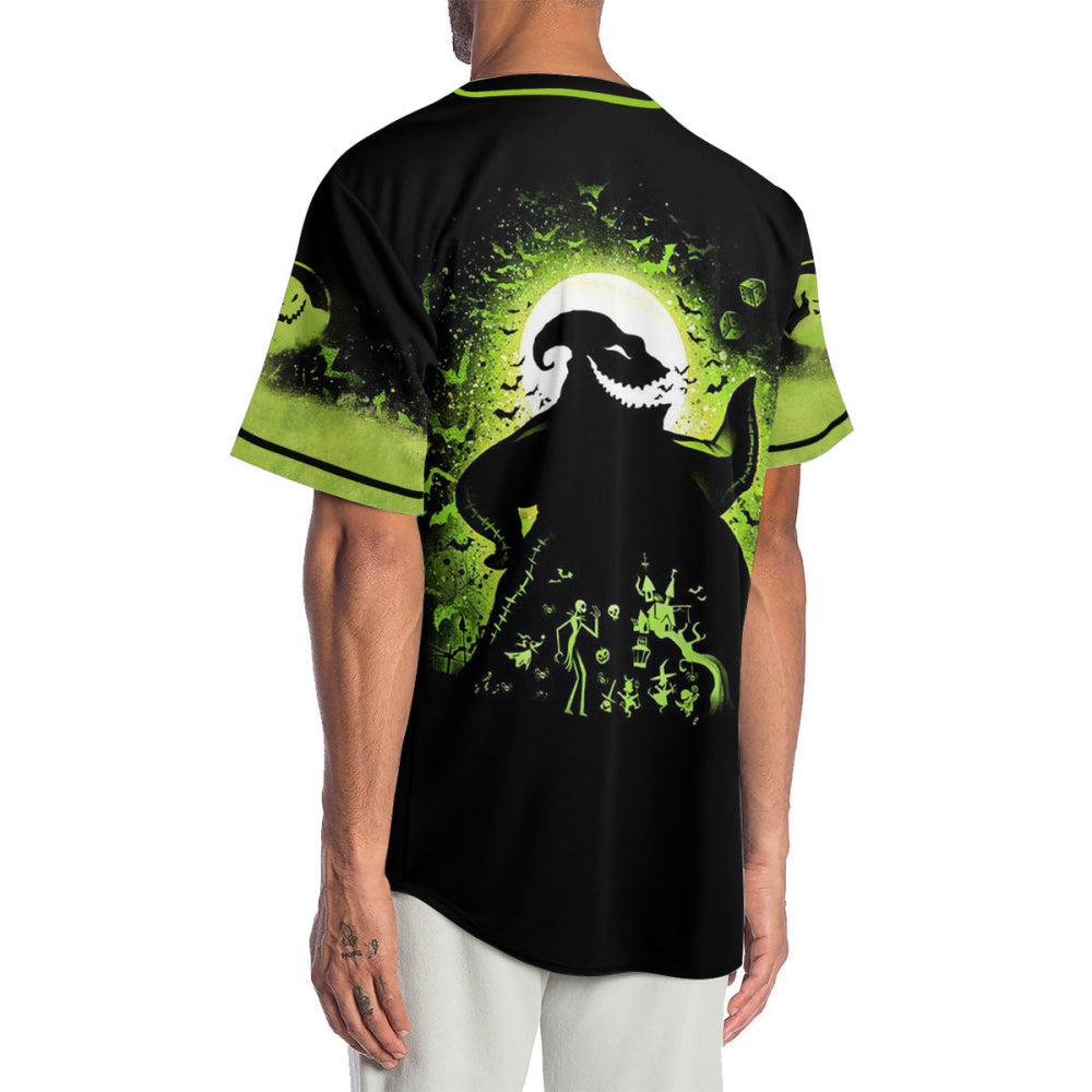 Get Spooky with the Oogie Boogie Baseball Jersey - Perfect for Halloween Fans! - Bafud baseball jersey product view 2