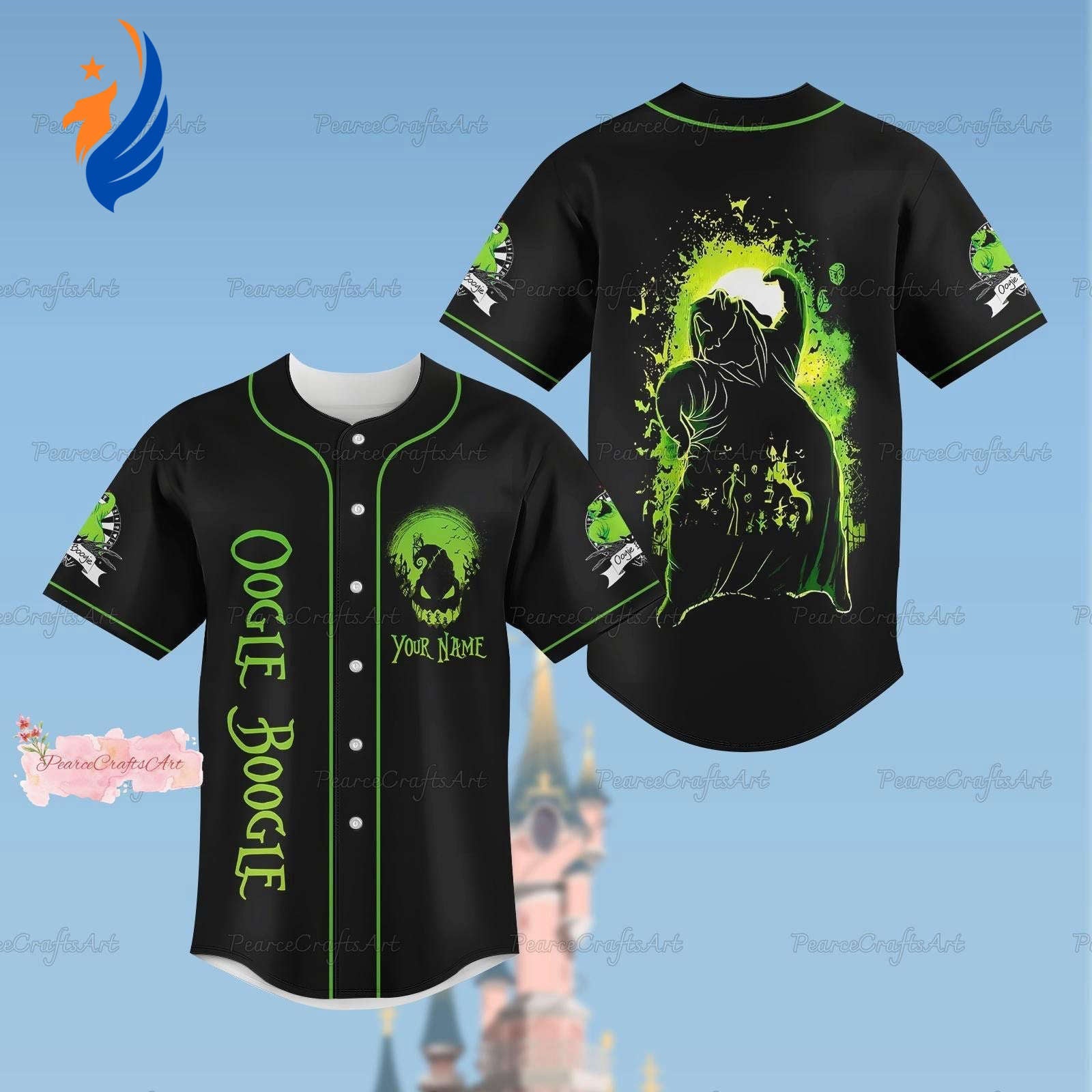 Personalized Oogie Boogie Baseball Jersey - Halloween Tee & Shirt - Bafud baseball jersey product view 1
