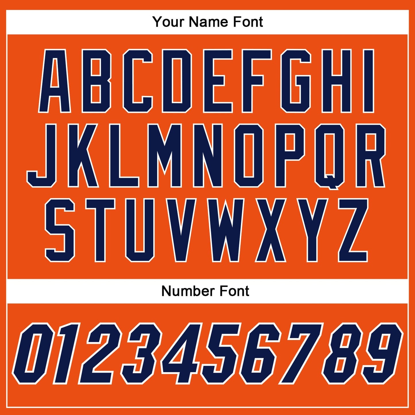 Custom Orange Navy-White Authentic Baseball Jersey baseball jersey product view 5