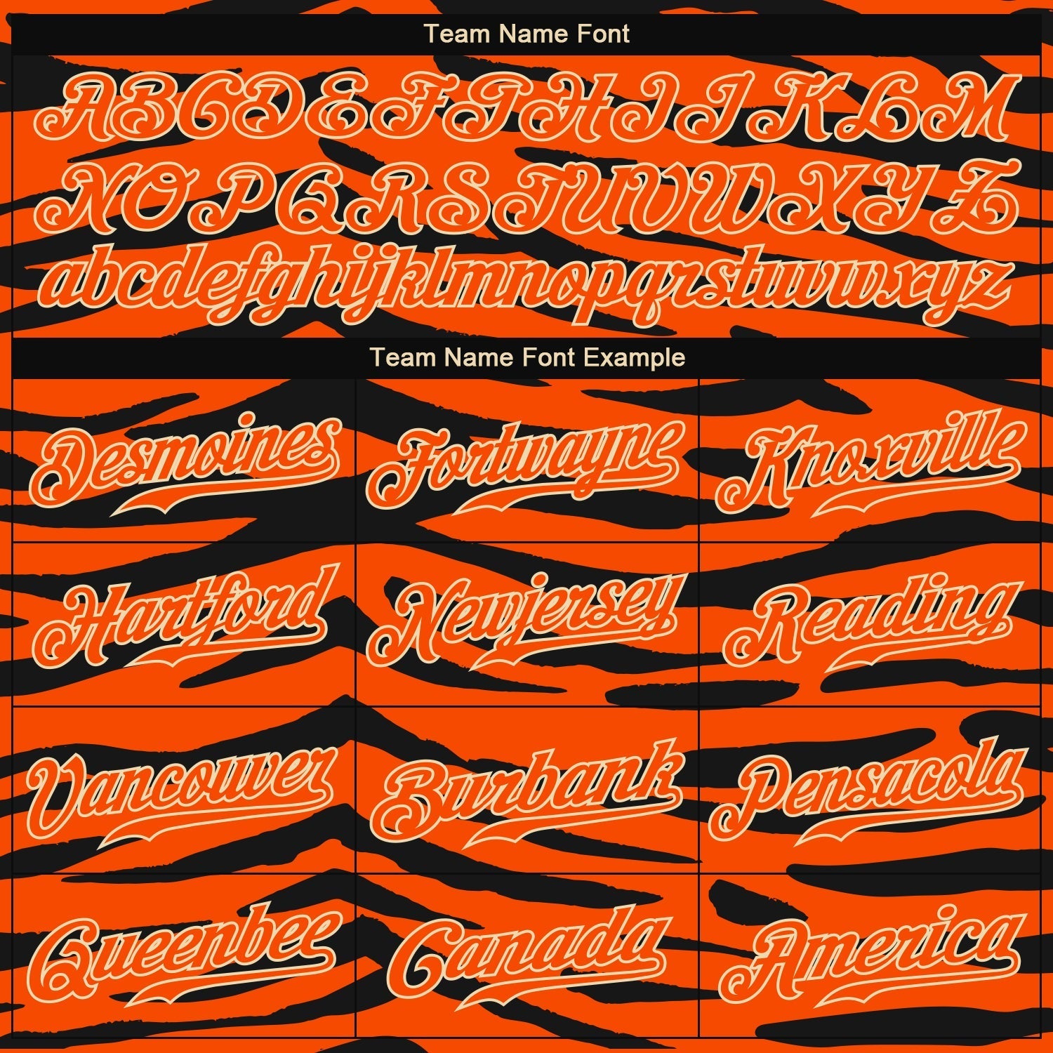 Custom Orange Orange-Black 3D Pattern Design Tiger Authentic Baseball Jersey baseball jersey product view 4