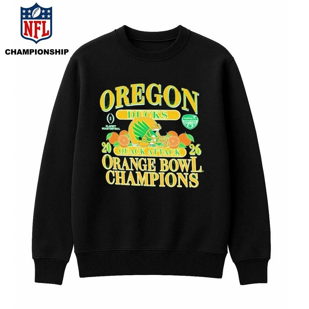 Oregon Capital One Orange Bowl Champions 2026 - Adult & Kids T-Shirts, Sweatshirts & Hoodies apparel design preview 3
