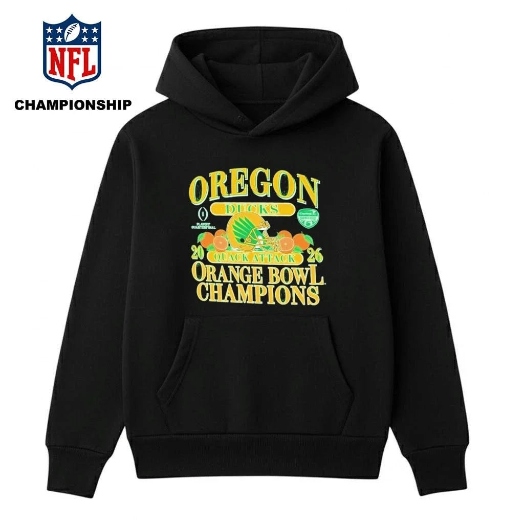 Oregon Capital One Orange Bowl Champions 2026 - Adult & Kids T-Shirts, Sweatshirts & Hoodies apparel design preview 4