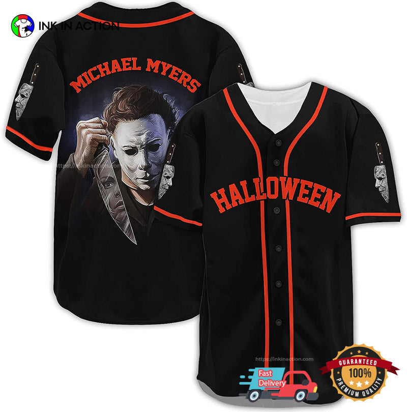 Original Michael Myers Movie Halloween Baseball Jerseys baseball jersey product view 1