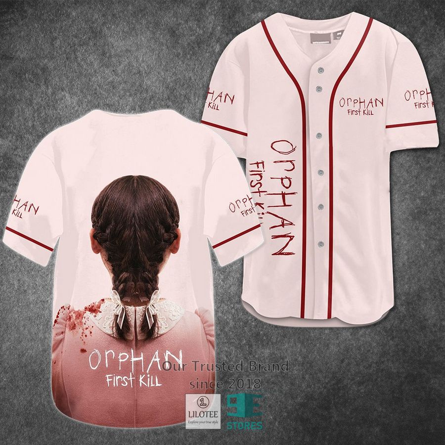 Orphan First Kill Horror Movie Baseball Jersey baseball jersey product view 1