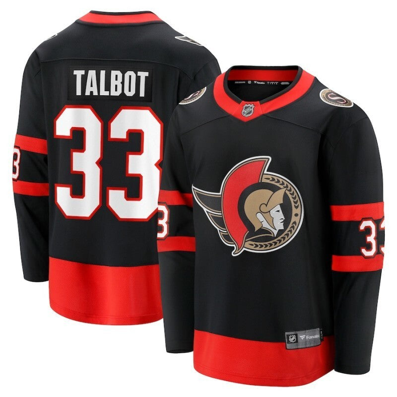 ottawa senators #33 cam talbot home Hockey Jersey hockey jersey product view 1