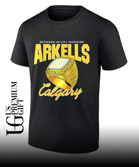 Arkells Between US City Takeover 2026 Calgary rings shirt Unisex T-shirt, Sweatshirt, Hoodie, Long Sleeve Tee - T-Shirt, Sweatshirt, Hoodie
