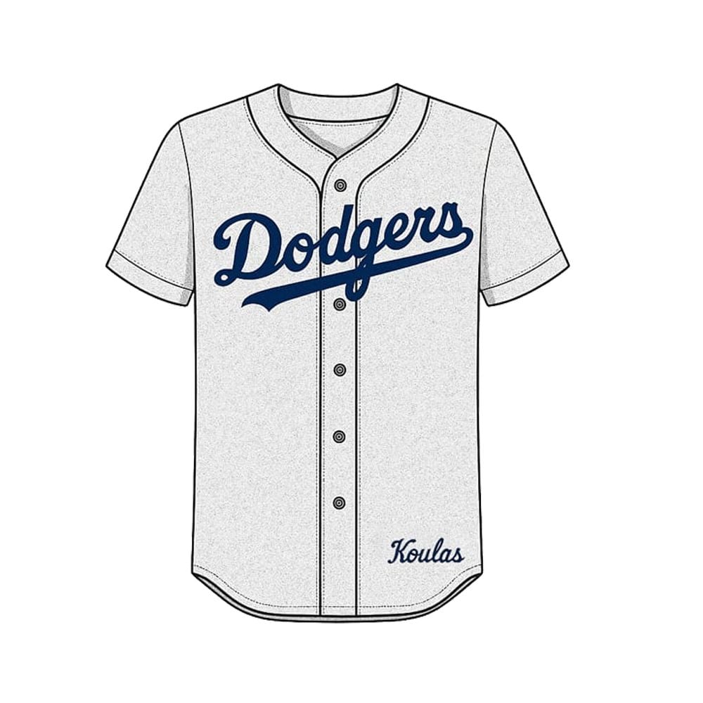 2025 Dodgers Sandy Koufax Brooklyn Jersey Giveaway - Grishko.com baseball jersey product view 2