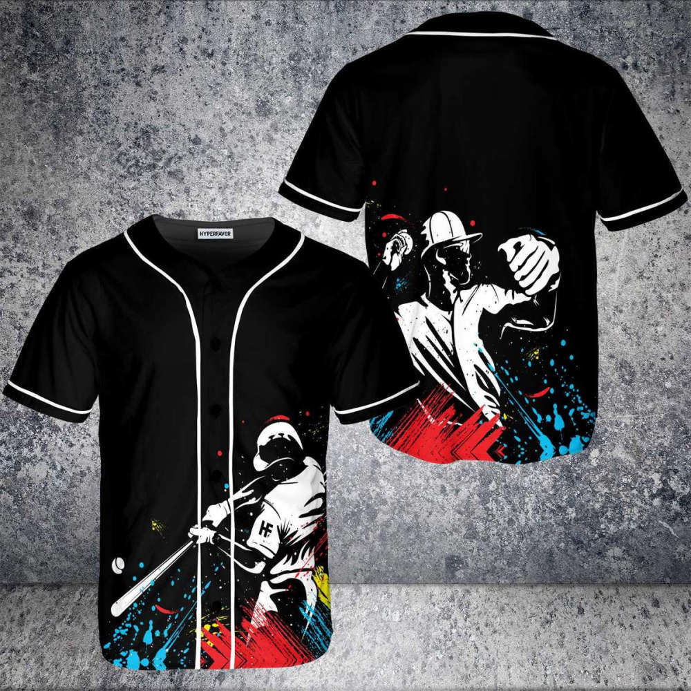 Paintball Baseball Player Baseball Jersey baseball jersey product view 2