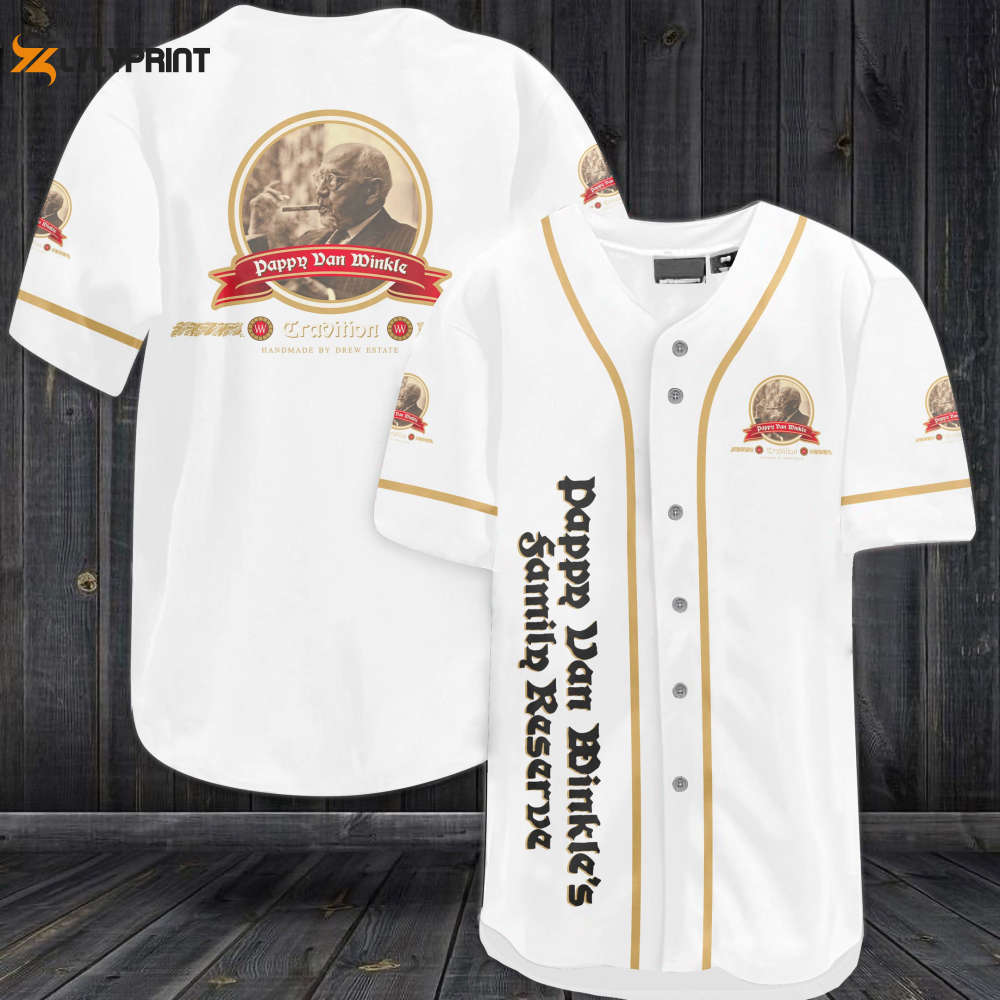 Pappy Van Winkle's Family Reserve All Over Print Unisex Baseball Jersey - lylyprint.com baseball jersey product view 1