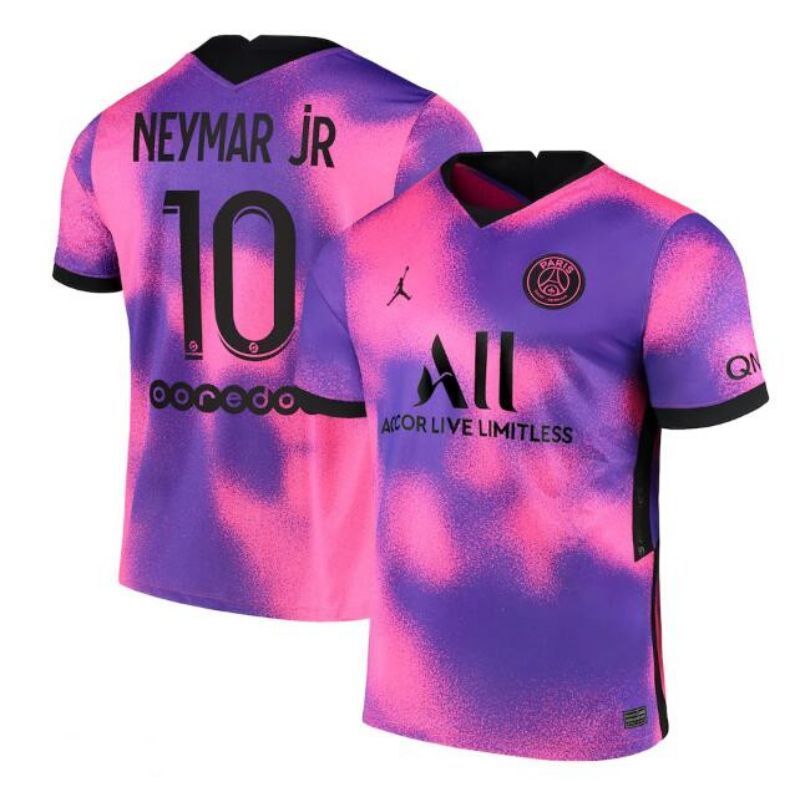 paris saint-germain #10 neymar jr pink soccer jersey sports jersey product view 1