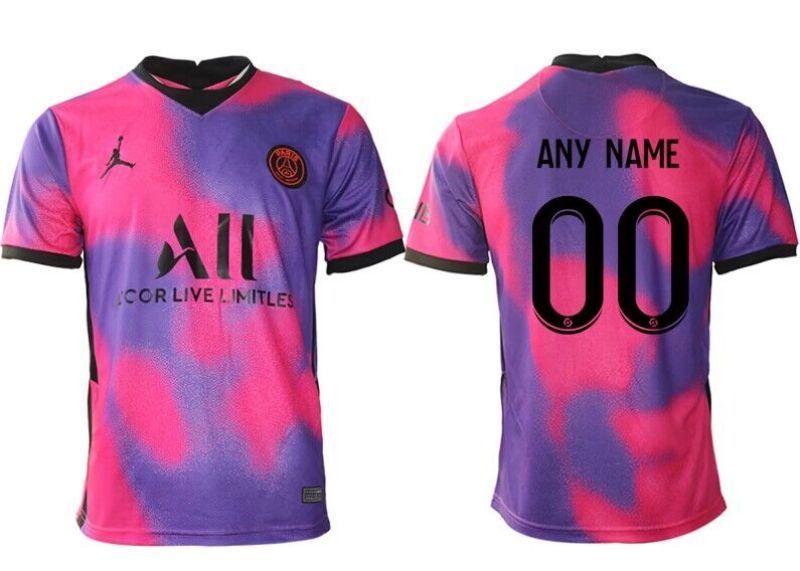 paris saint-germain custom pink soccer jersey sports jersey product view 1