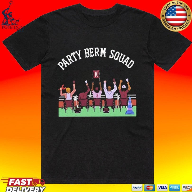 Party Berm Squad Mississippi State Bulldogs Baseball T-shirt Unisex T-shirt, Sweatshirt, Hoodie, Long Sleeve Tee - T-Shirt, Sweatshirt, Hoodie