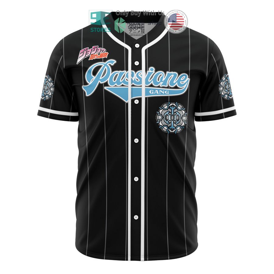 BEST Passione Gang Jojo's Bizarre Adventure Baseball Jersey baseball jersey product view 1