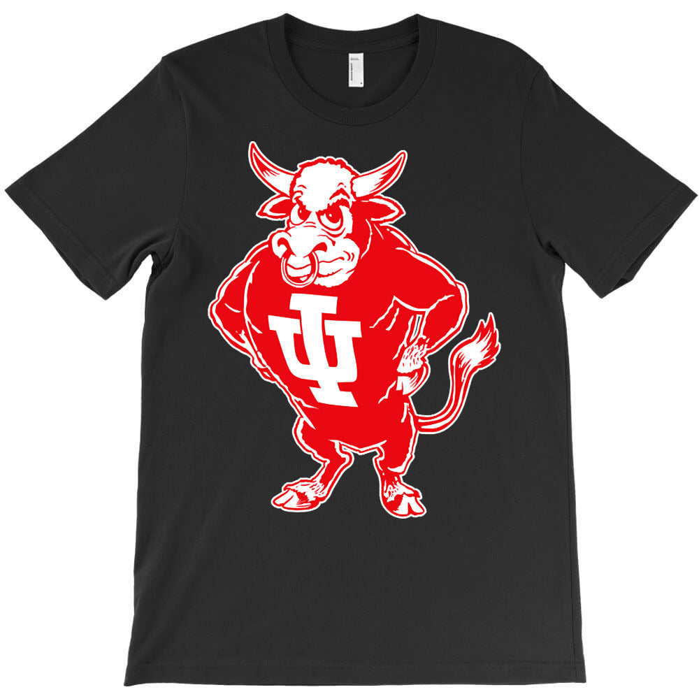 Indiana U Vintage Bison Mascot T-Shirt - T-Shirt, Sweatshirt, Hoodie