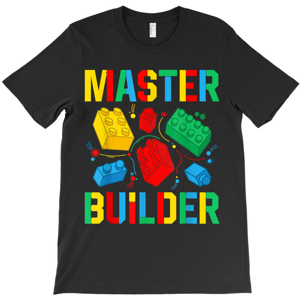 Master Builder Kids Building Blocks Brick Toy Master Builder T-Shirt - T-Shirt, Sweatshirt, Hoodie