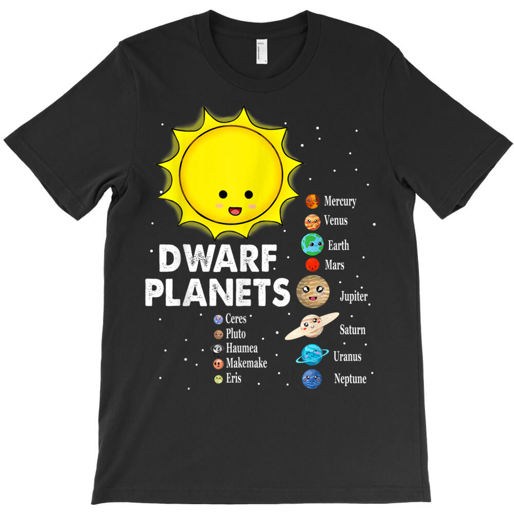 cute colorful solar dwarf planets outer space T-Shirt - T-Shirt, Sweatshirt, Hoodie