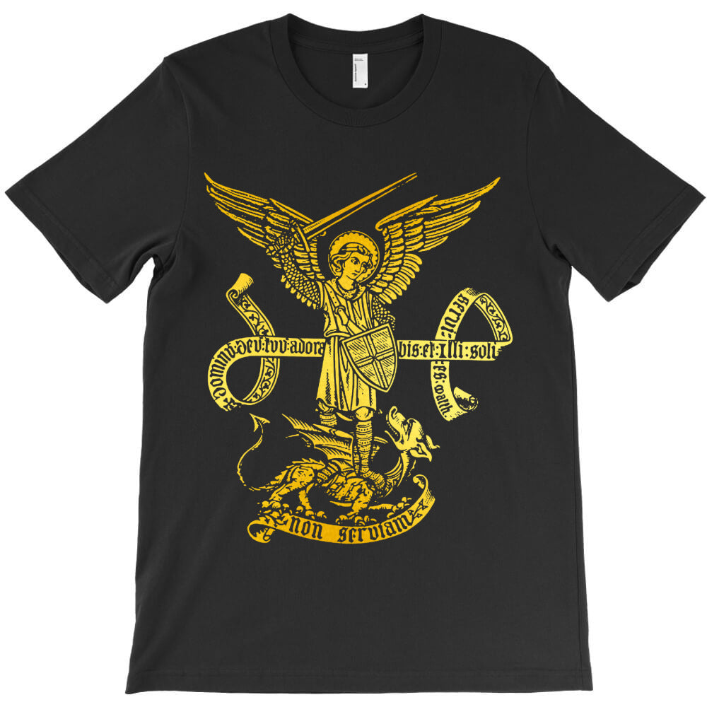 st michael archangel catholic angel defend us T-Shirt - T-Shirt, Sweatshirt, Hoodie