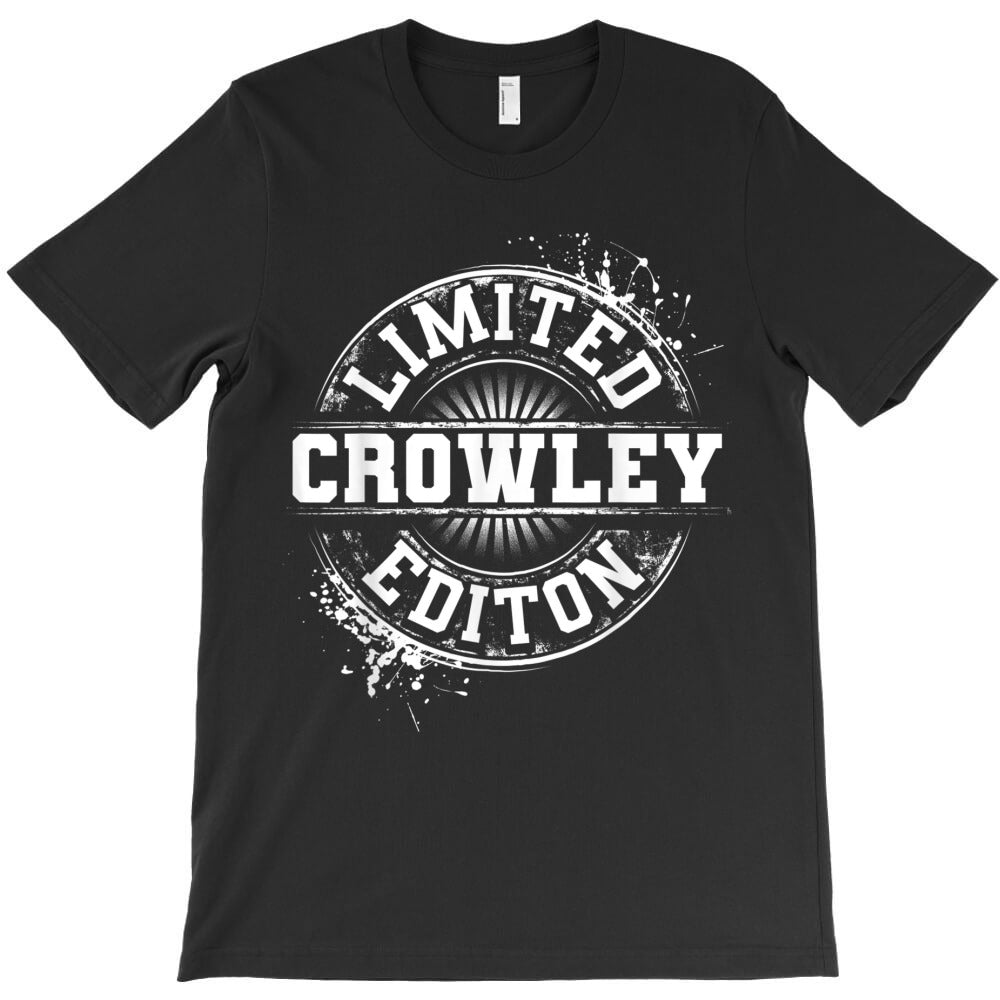 CROWLEY Funny Surname Family Tree Birthday Reunion Gift Idea T-Shirt - T-Shirt, Sweatshirt, Hoodie