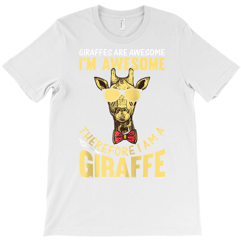 giraffes are awesome i'm awesome therefore i am a giraffe raglan baseb T-Shirt - T-Shirt, Sweatshirt, Hoodie
