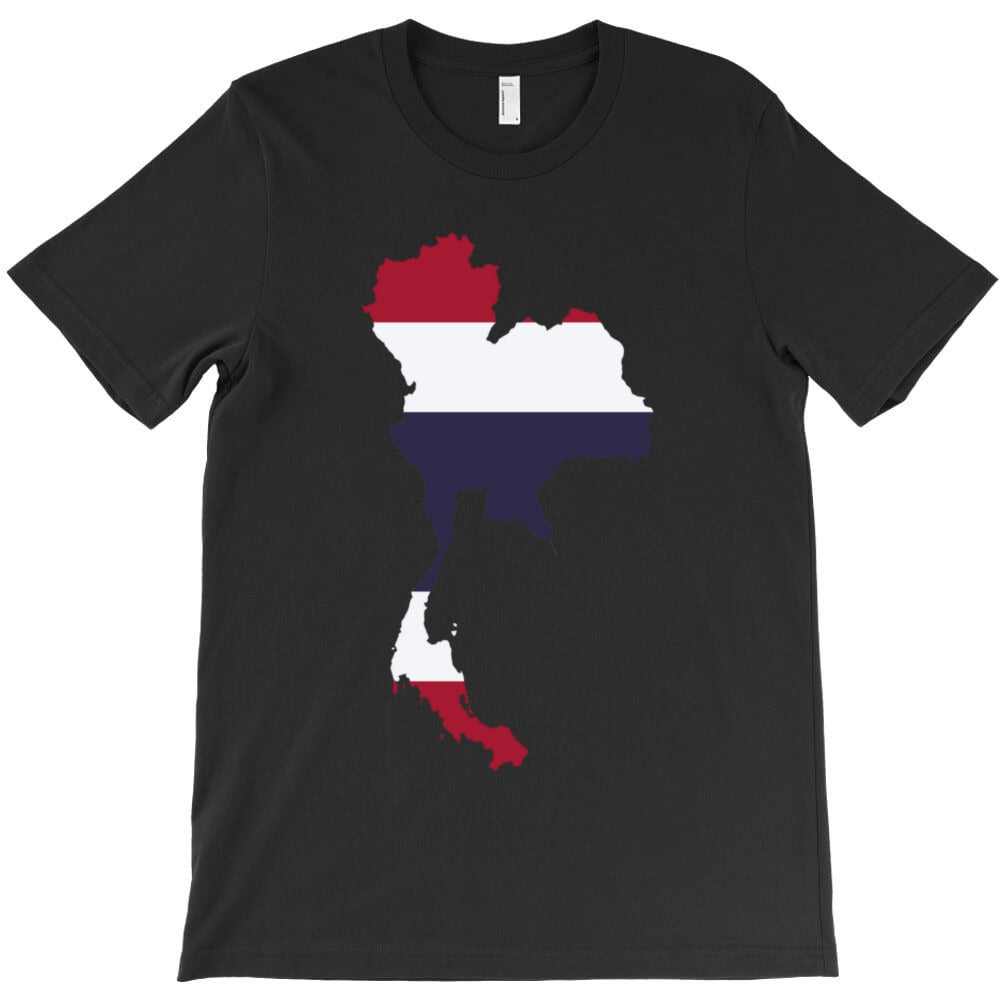 Flag Map of Thailand T-Shirt - T-Shirt, Sweatshirt, Hoodie