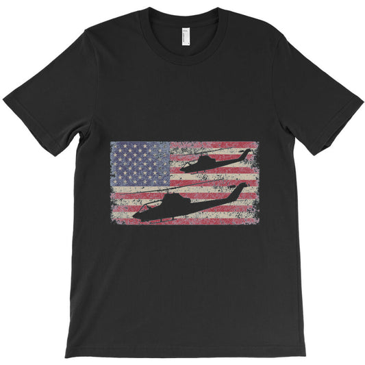 ah 1 cobra attack helicopter usa flag gift ah1 cobra T-Shirt - T-Shirt, Sweatshirt, Hoodie