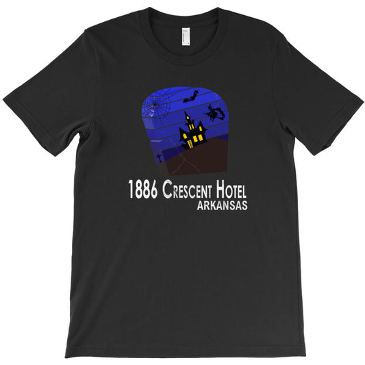 1886 Crescent Hotel Eureka Springs Arkansas USA Halloween Haunted Bat T-Shirt - T-Shirt, Sweatshirt, Hoodie