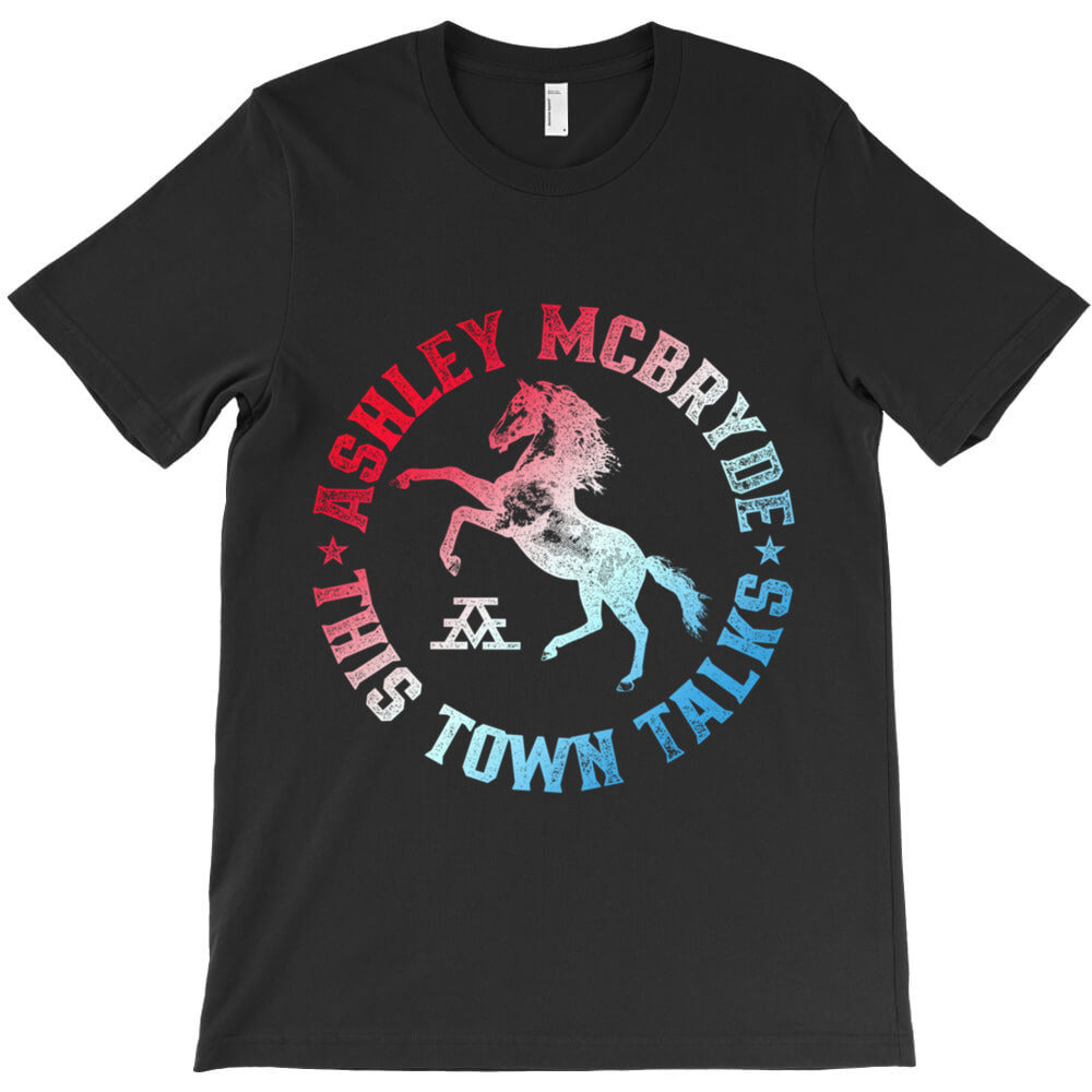 McBryde This Town Talks Rainbow Faded Classic T-Shirt - T-Shirt, Sweatshirt, Hoodie