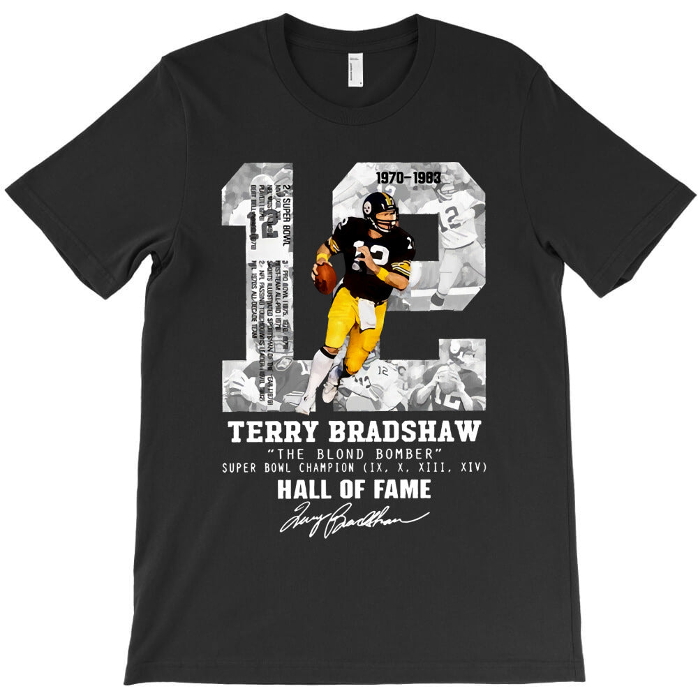 terry bradshaw the blond bomber h all o f f ame signature T-Shirt - T-Shirt, Sweatshirt, Hoodie