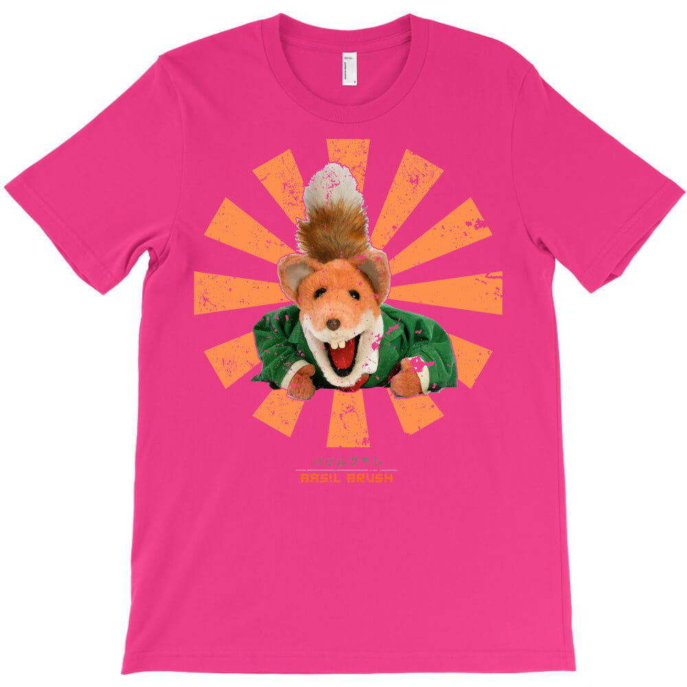 basil brush retro japanese T-Shirt - T-Shirt, Sweatshirt, Hoodie