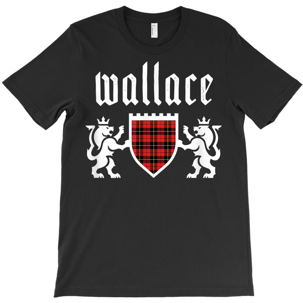 clan wallace tartan, scottish plaid, wallace famil T-Shirt - T-Shirt, Sweatshirt, Hoodie