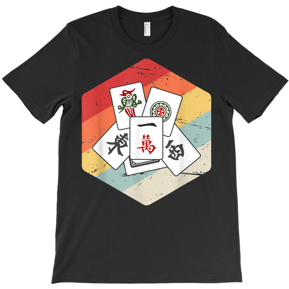 vintage retro mahjong sets mahjong board game t sh T-Shirt - T-Shirt, Sweatshirt, Hoodie