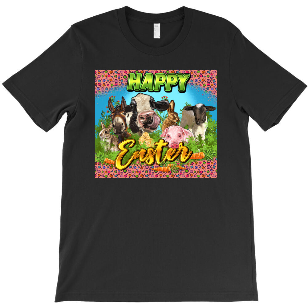 Happy Easter Farm Animals 20oz skinny T-Shirt - T-Shirt, Sweatshirt, Hoodie