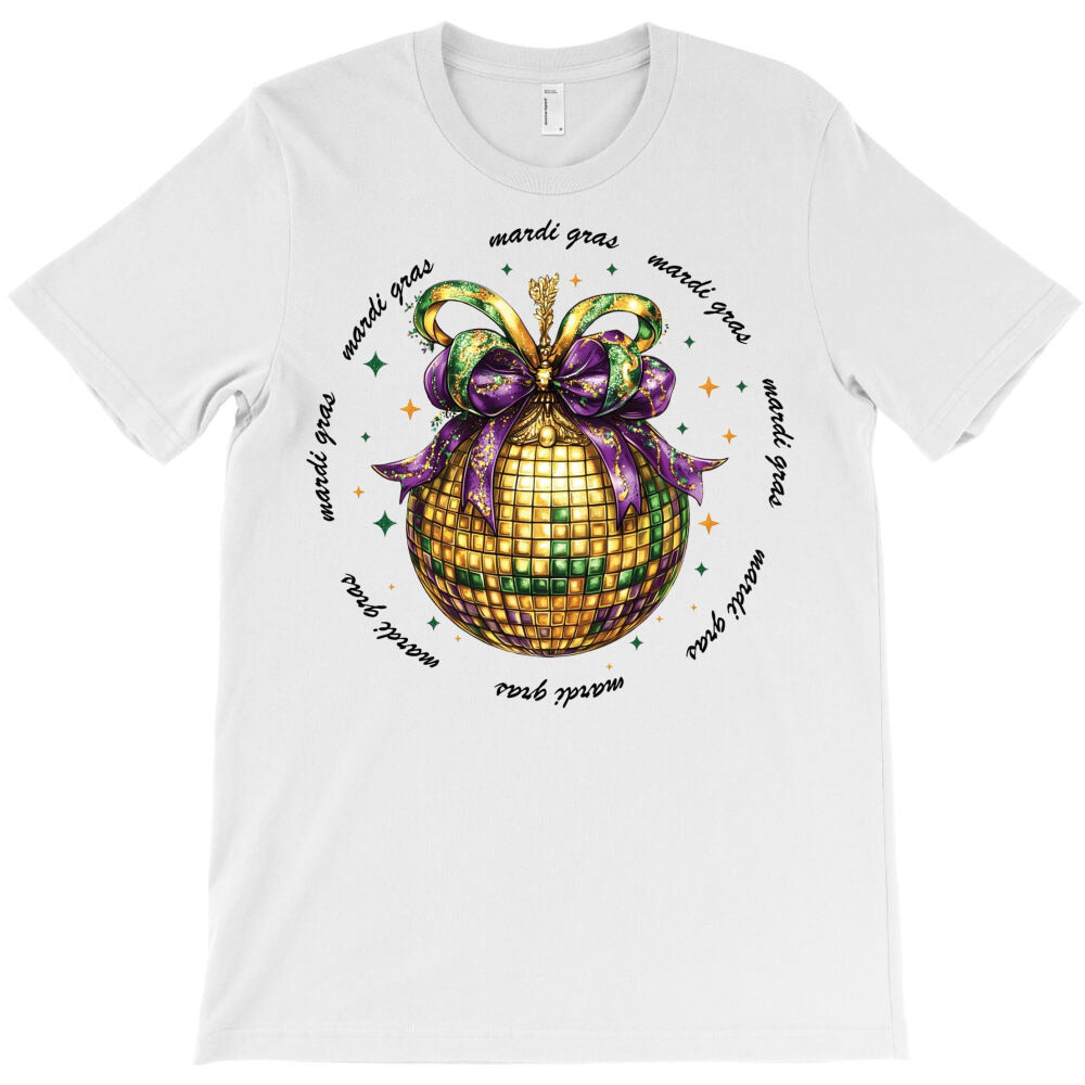 Sparkling Disco Ball Mardi Gras T-Shirt - T-Shirt, Sweatshirt, Hoodie