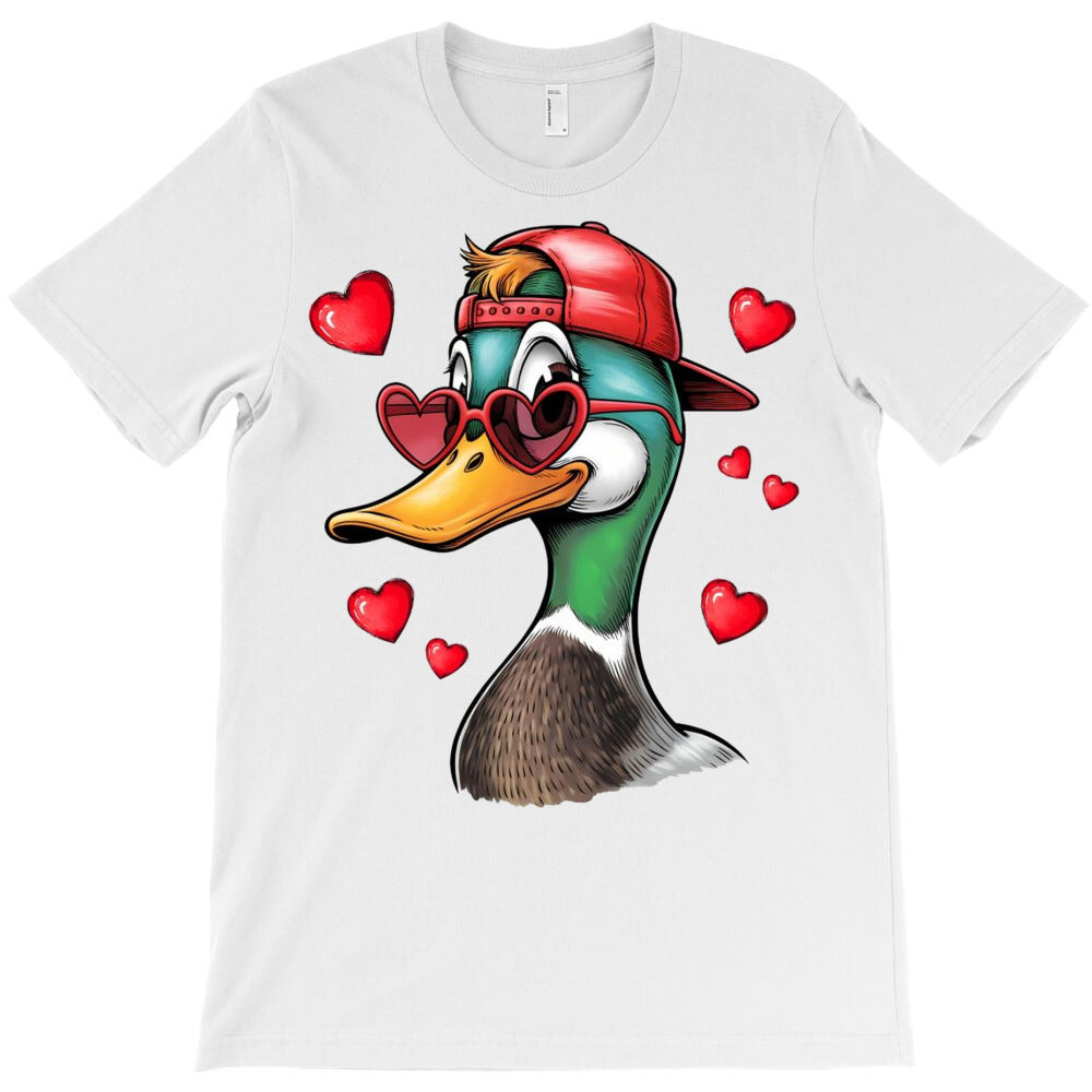 Valentines Duck Lover Hunting T-Shirt - T-Shirt, Sweatshirt, Hoodie