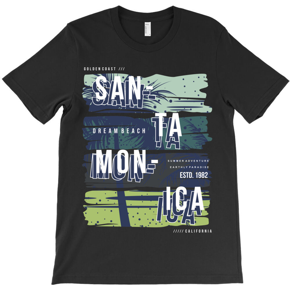 Santa, Monica, America, usa, Asim T-Shirt - T-Shirt, Sweatshirt, Hoodie