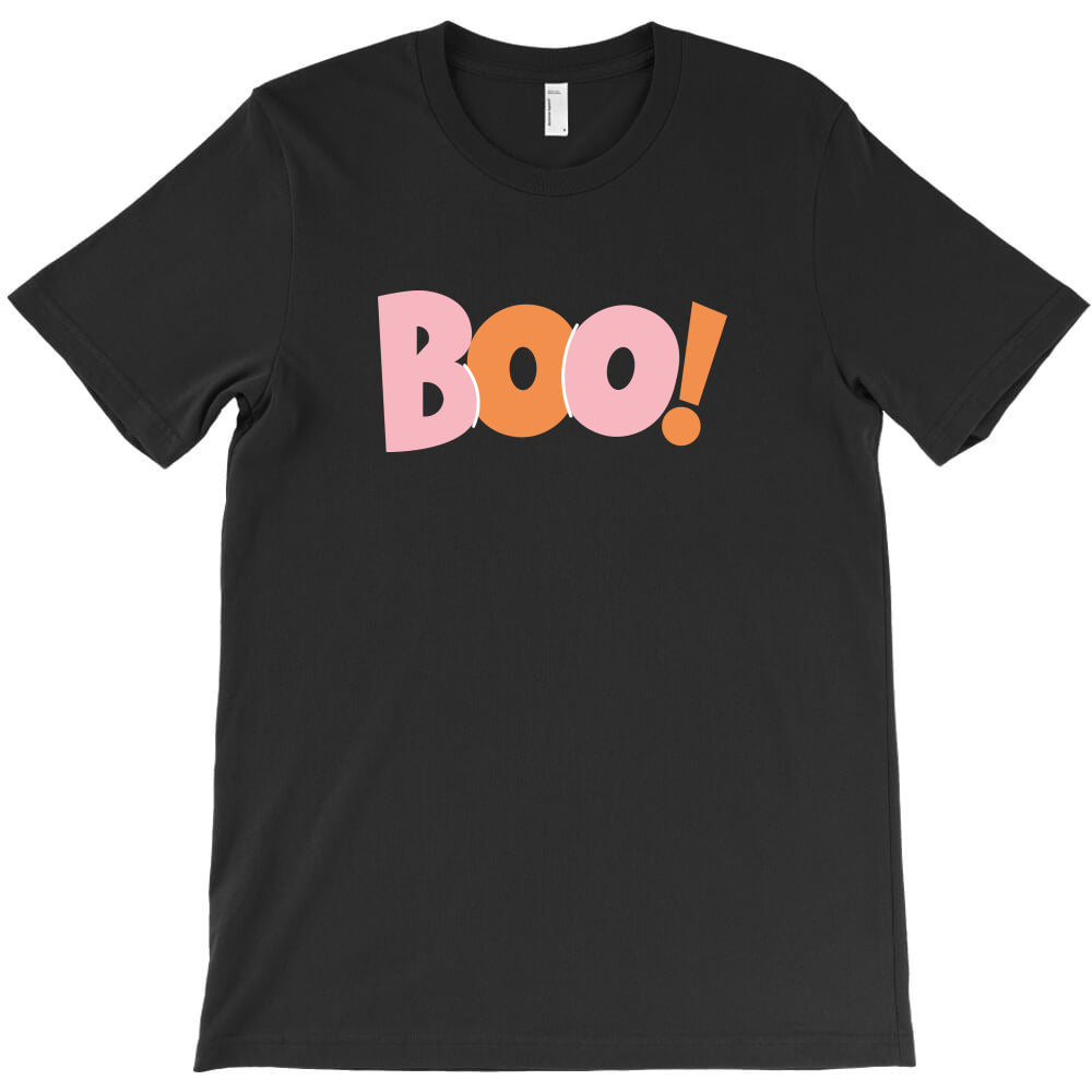 BOO! Colorful Halloween Design T-Shirt - T-Shirt, Sweatshirt, Hoodie