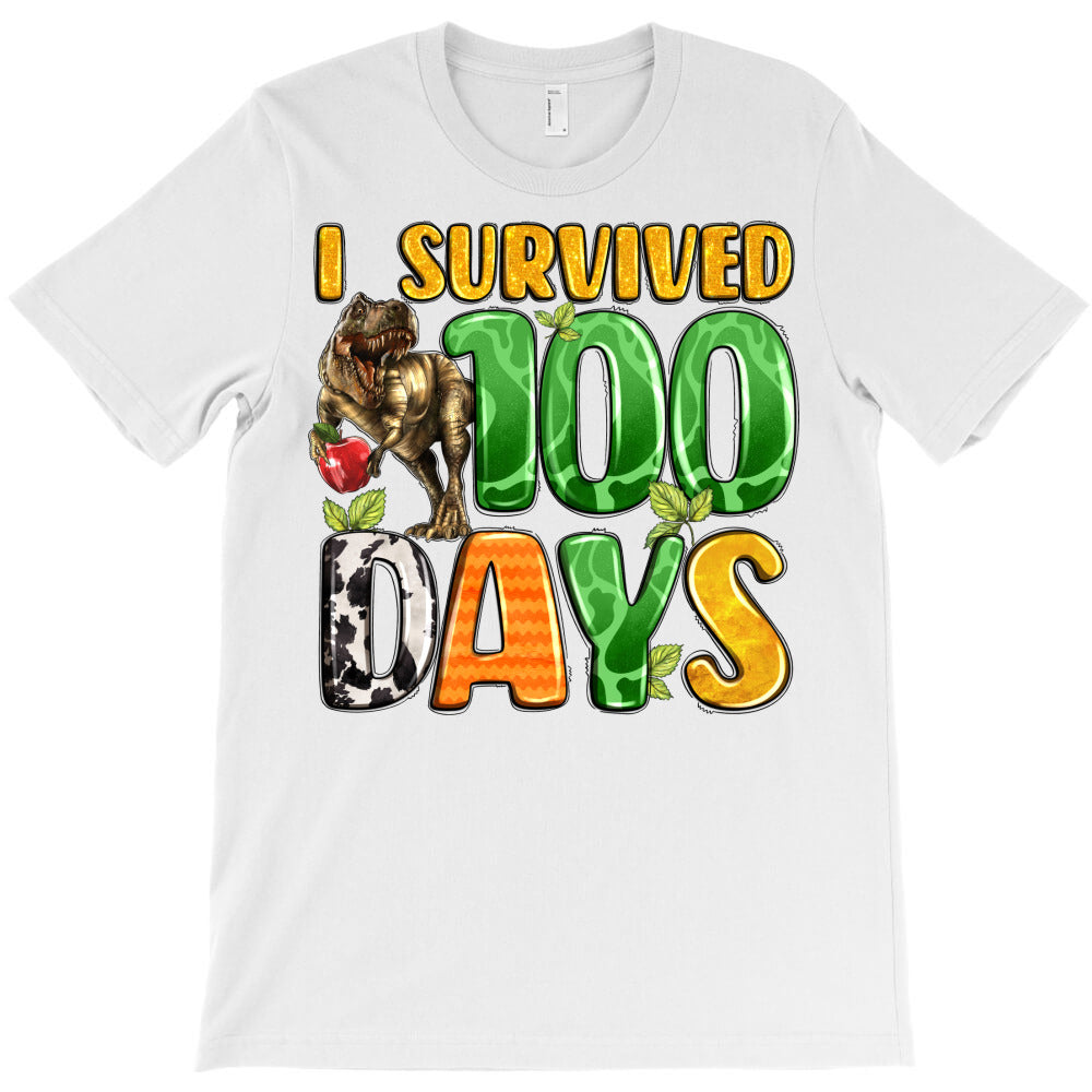 dinosaur 100day celebration T-Shirt - T-Shirt, Sweatshirt, Hoodie