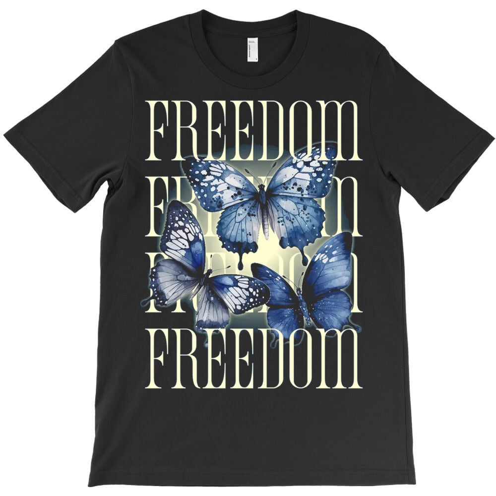 Freedom Butterfly T-Shirt - T-Shirt, Sweatshirt, Hoodie