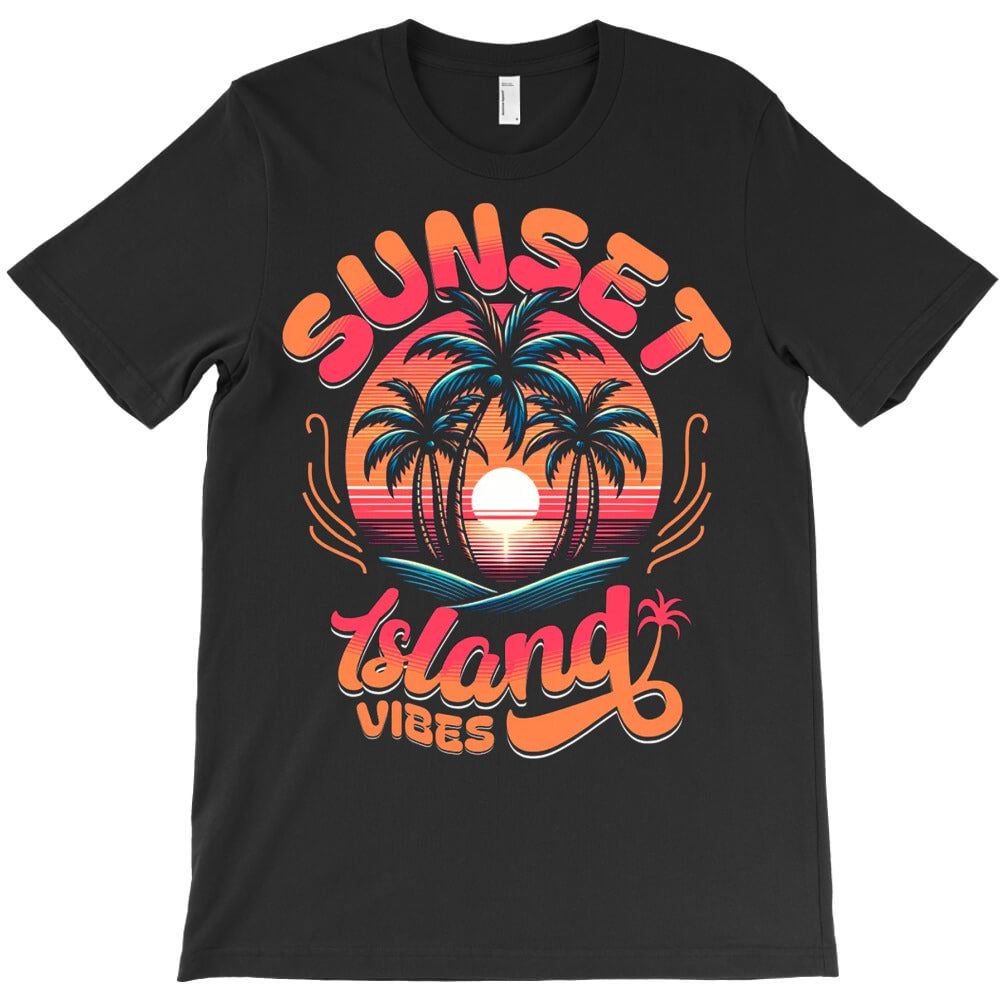 Sunset Island Vibes T-Shirt - T-Shirt, Sweatshirt, Hoodie