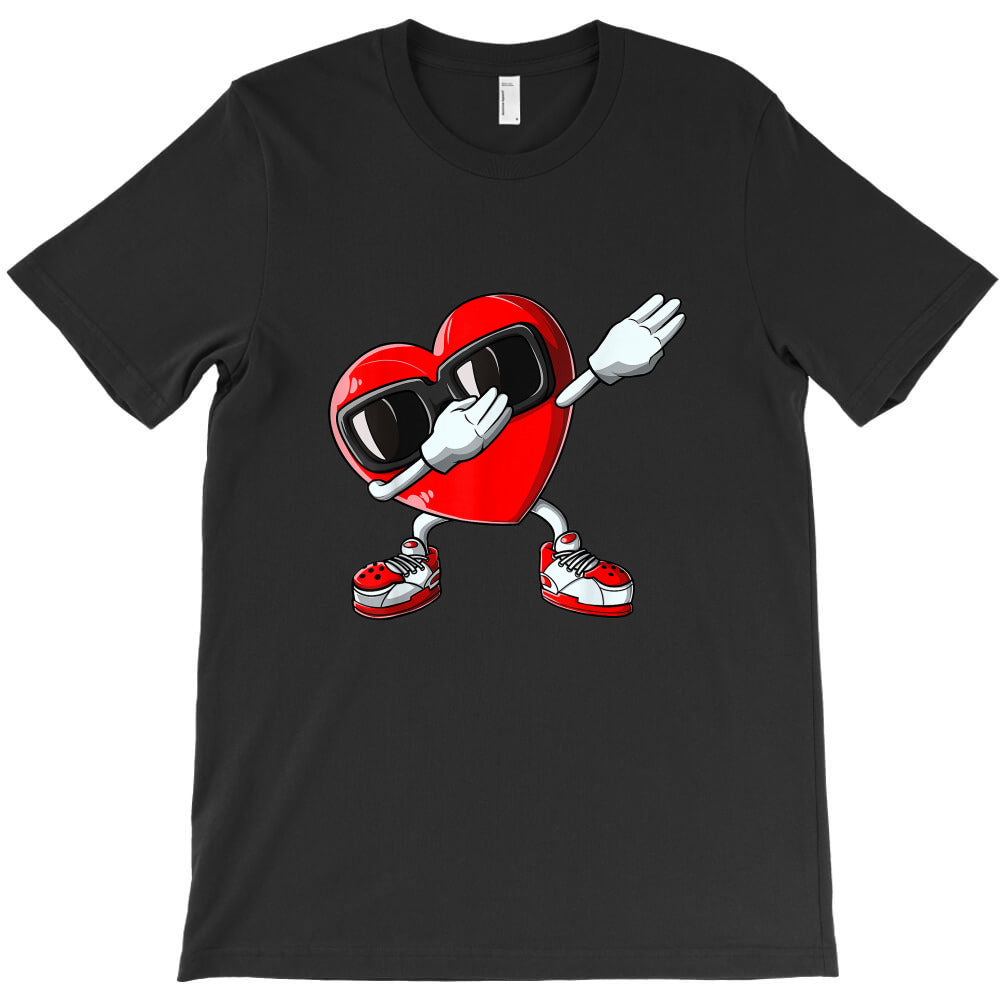Valentines Day Dabbing Heart Love Dab Dance Gifts T-Shirt - T-Shirt, Sweatshirt, Hoodie