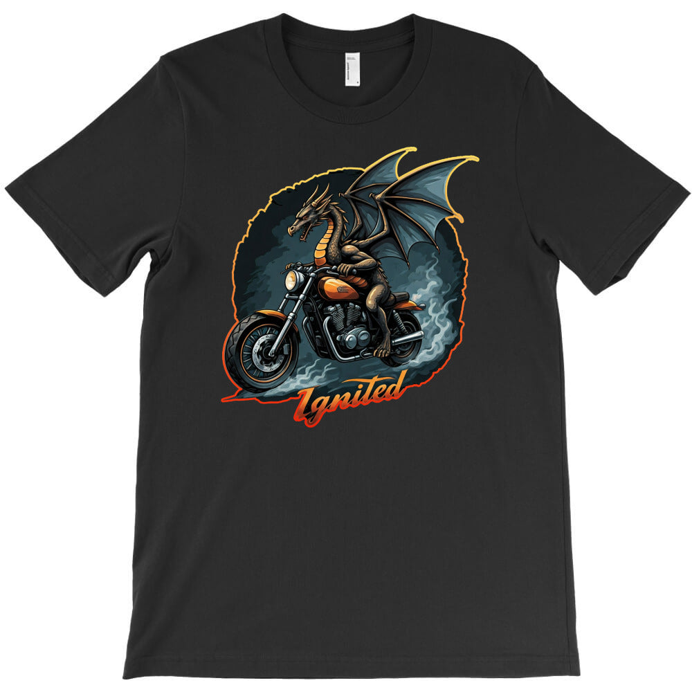 dragon rider on motorcycle T-Shirt - T-Shirt, Sweatshirt, Hoodie