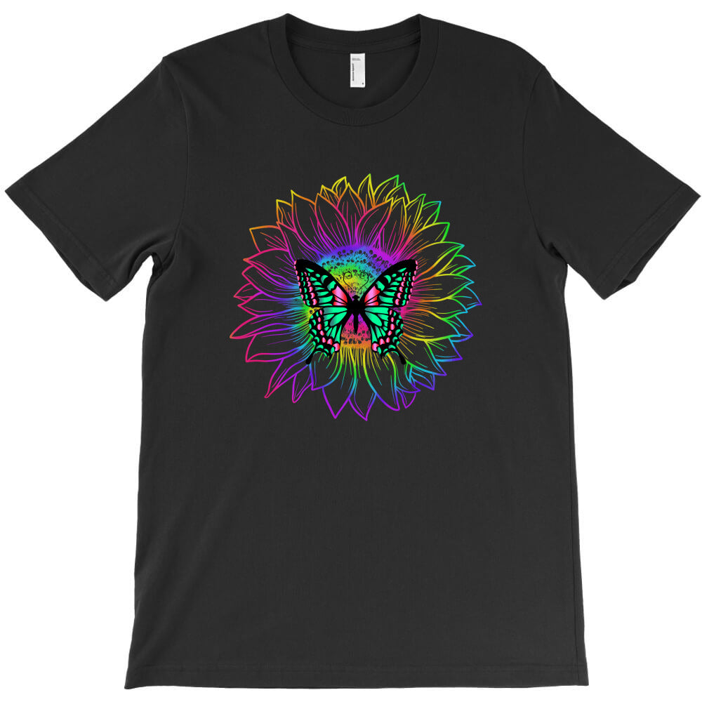 flower & butterfly T-Shirt - T-Shirt, Sweatshirt, Hoodie