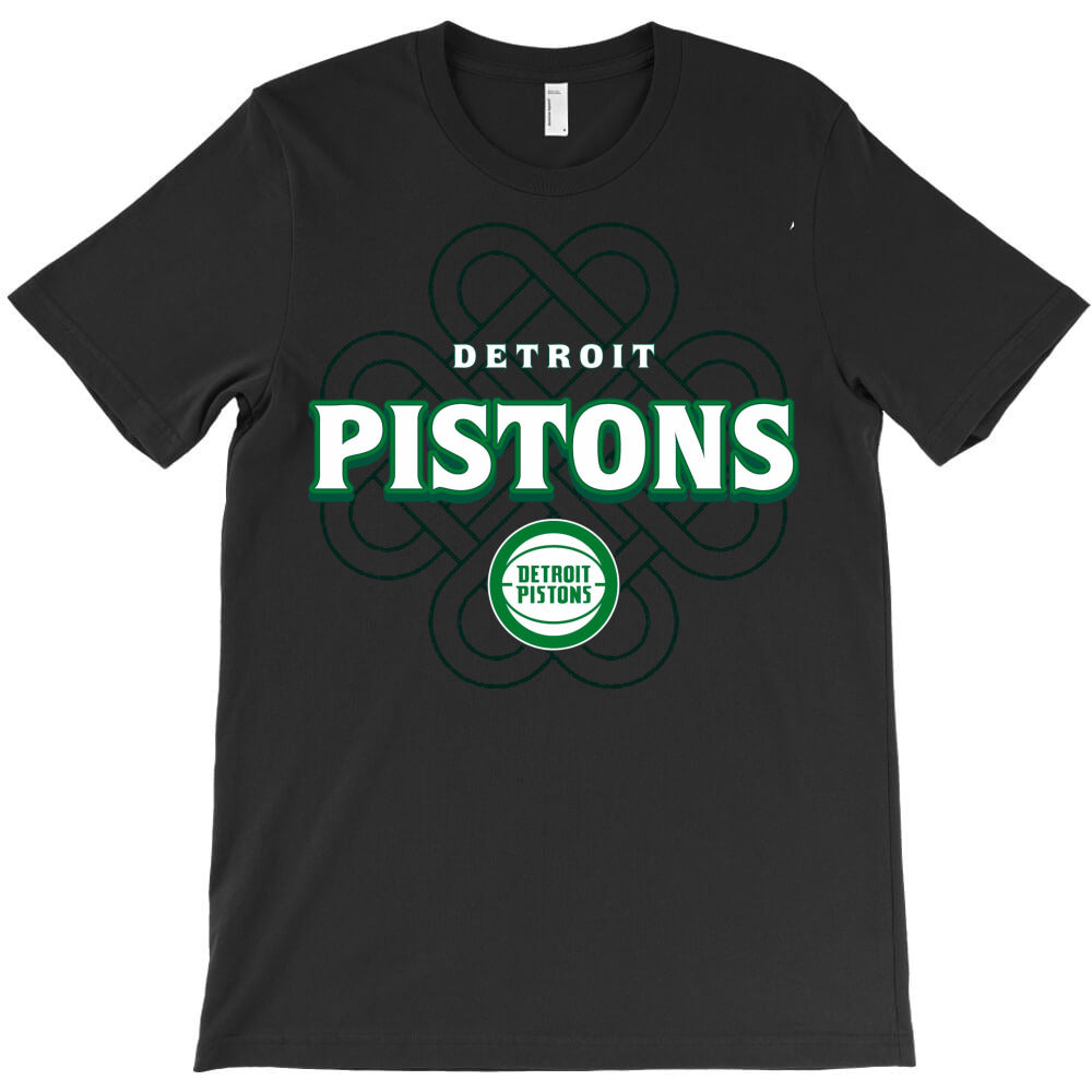 Pistons Celtic Knot - Celebrate St Patricks Day In T-Shirt - T-Shirt, Sweatshirt, Hoodie